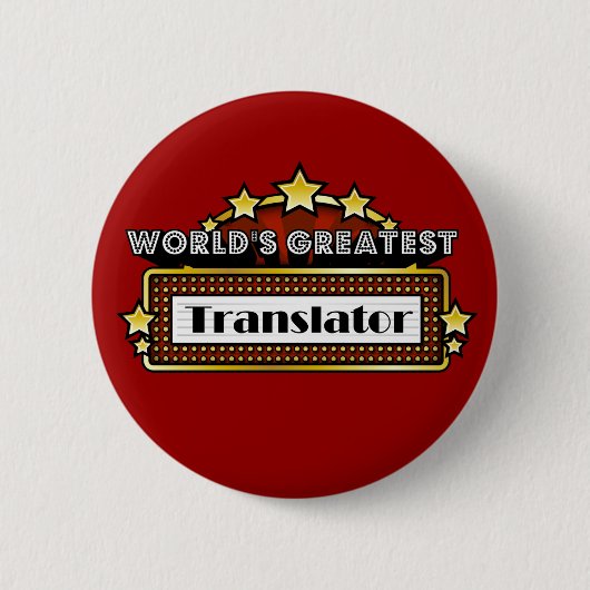 De grootste vertaler ter wereld ronde button 5,7 cm (Voorkant)