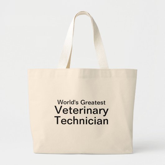 De grootste Vet Tech ter wereld Grote Tote Bag (Voorkant)