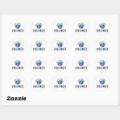De grootste violist ter wereld ronde sticker (Vel)