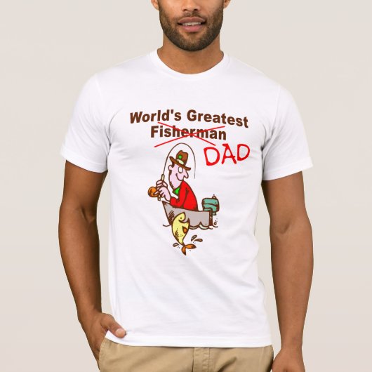 De grootste visser ter wereld vader t-shirt (Voorkant)