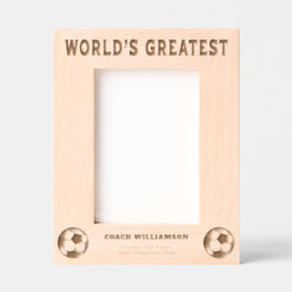 De grootste Voetbal coach ter wereld Gegraveerde Lijstjes