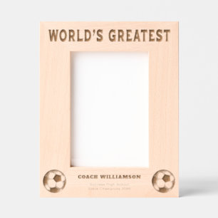 De grootste Voetbal coach ter wereld Gegraveerde Lijstjes