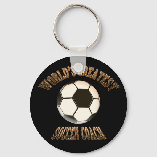 De grootste Voetbal coach ter wereld Sleutelhanger (Voorkant)
