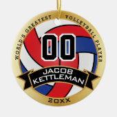De grootste 🏐 volleybalspeler ter wereld keramisch ornament (Voorkant)