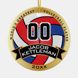 De grootste 🏐 volleybalspeler ter wereld keramisch ornament