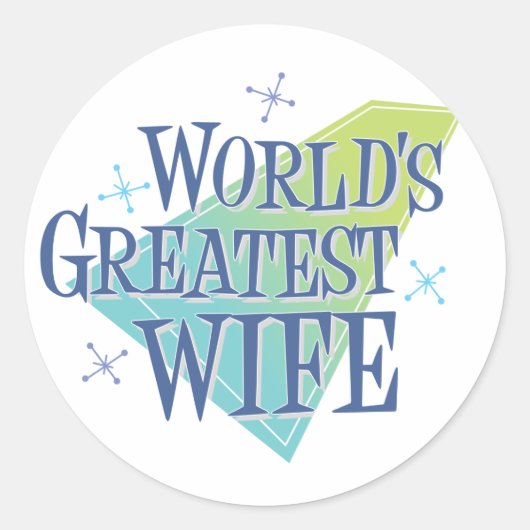 De grootste vrouw ter wereld ronde sticker (Voorkant)