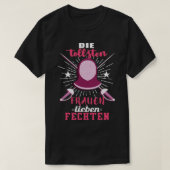De grootste vrouwelijke liefhebbers t-shirt (Design voorkant)