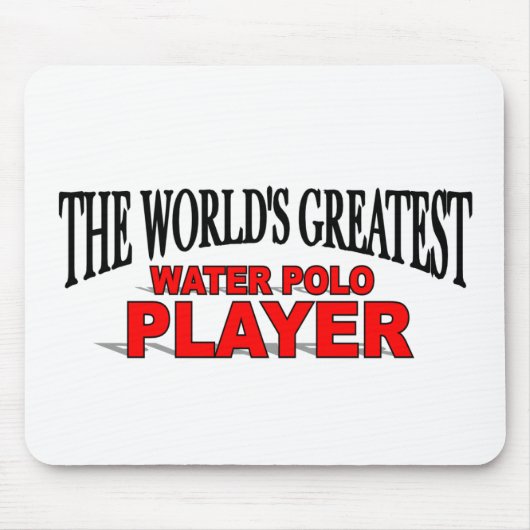 De grootste waterpoospeler ter wereld muismat (Voorkant)