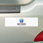 De grootste Welder ter wereld Bumpersticker (Op auto)
