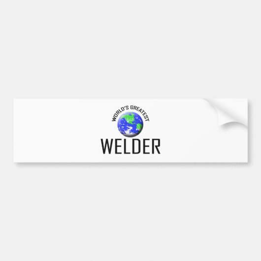 De grootste Welder ter wereld Bumpersticker (Voorkant)