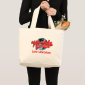 De grootste wet van de wereld - Librarian Grote Tote Bag (Voorkant (product))