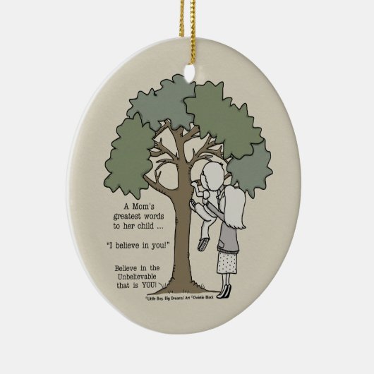 De grootste woorden van mama keramisch ornament (Rechts)