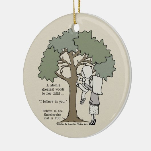 De grootste woorden van mama keramisch ornament (Links)