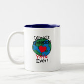 De grootste YaYa-hart ter wereld Tweekleurige Koffiemok (Links)