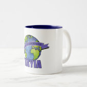 De grootste YiaYia ter wereld Tweekleurige Koffiemok (Voorkant rechts)