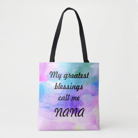 De grootste zegeningen noemen mij Nana Tote Bag (Voorkant)