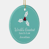 De grootste zoon van de wereld in de rechtsorde keramisch ornament (Rechts)