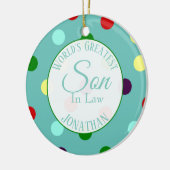 De grootste zoon van de wereld op het gebied van d keramisch ornament (Links)