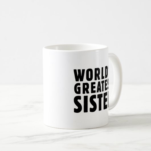 De grootste zus ter wereld koffiemok (Voorkant rechts)