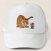 "De grootte schrikt me niet af - Mouse vs Tiger Sh Trucker Pet (Voorkant)