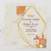 De Grootte van de Uitnodiging van het huwelijk: 5" (Voorkant / Achterkant)