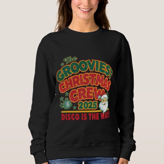 De GROOVIEST KERSTCREW 2025 Trui (Voorkant)