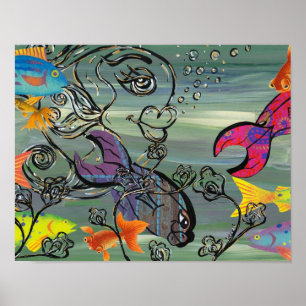 De Groovy Aquarium Print