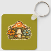 De Groovy Dream Shack Vierkante Sleutelhanger (Achterkant)
