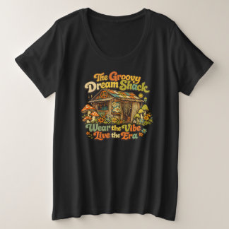 De Groovy Droomhut: Basis Dames Plusmaat T-shirt