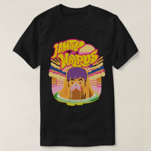 De Groovy Walrus - Retro Rock Vibes T-shirt