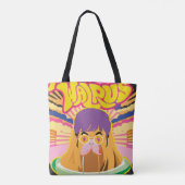 De Groovy Walrus - Retro Rock Vibes Tote Bag (Achterkant)