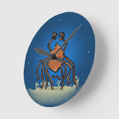 de groovy zeespin ronde klok (Hoek)