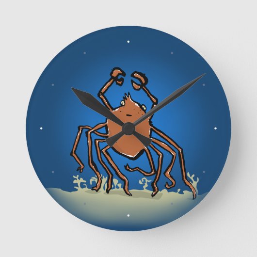 de groovy zeespin ronde klok (Voorkant)