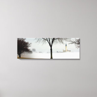 de Grosse Pointe Yacht Club, Lakeshore Drive.. Canvas Afdruk