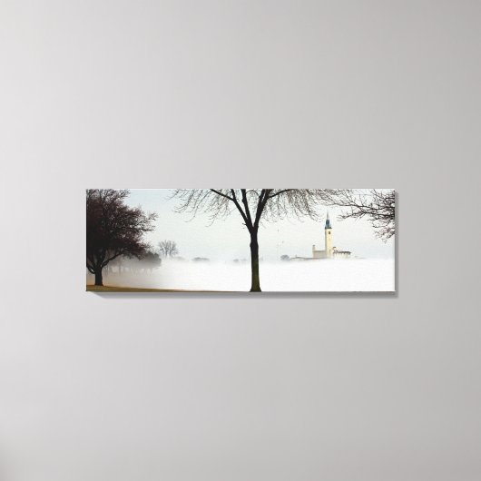 de Grosse Pointe Yacht Club, Lakeshore Drive.. Canvas Afdruk (Voorkant)