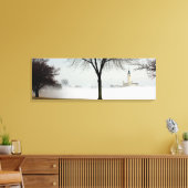 de Grosse Pointe Yacht Club, Lakeshore Drive.. Canvas Afdruk (Insitu (Woonkamer))