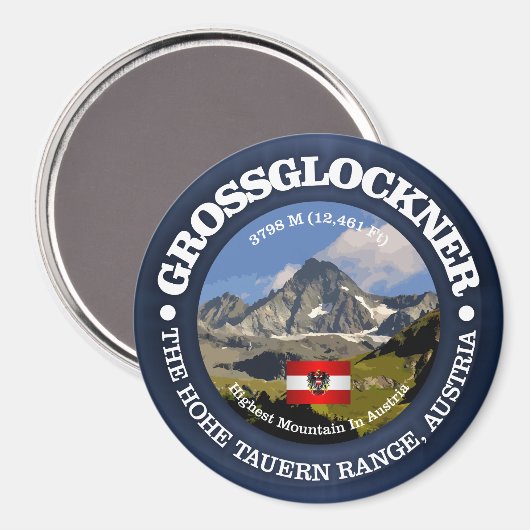 De Grossglockner Magneet (Voorkant / Achterkant)