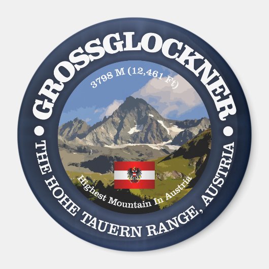 De Grossglockner Magneet (Voorkant)