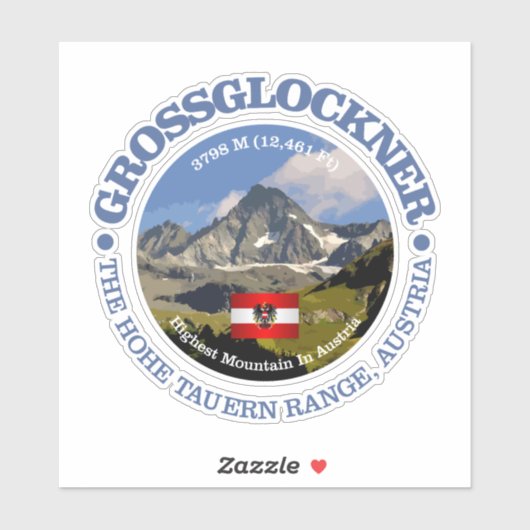 De Grossglockner Sticker (Vel)
