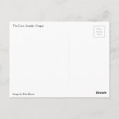 De grot, de zee, de oregon briefkaart (Achterkant)