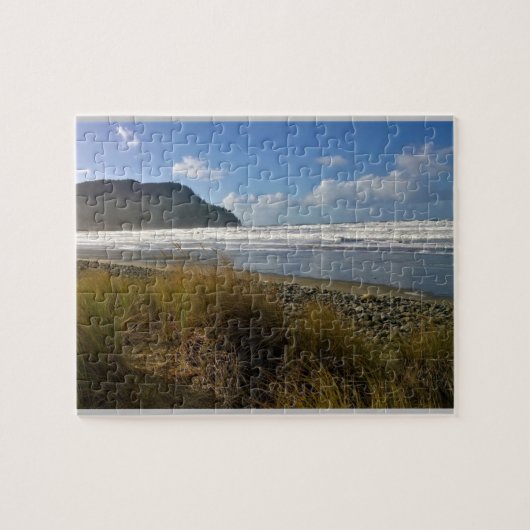 De grot, de zee, de oregon legpuzzel (Horizontaal)