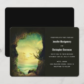 De grot die het Zee Schilderachtig Natuur Wedden o Kaart (Voorkant / Achterkant)