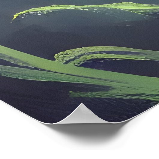 De grot en de maan | AI Art Poster (Hoek)