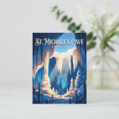 De grot van St. Michaels, Gibraltar Briefkaart (Staand voorkant)