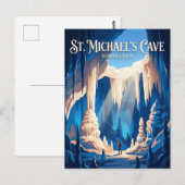 De grot van St. Michaels, Gibraltar Briefkaart (Voorkant / Achterkant)