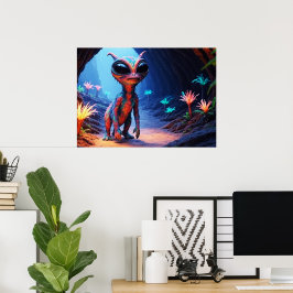 De Grotdweller AI Alien Poster