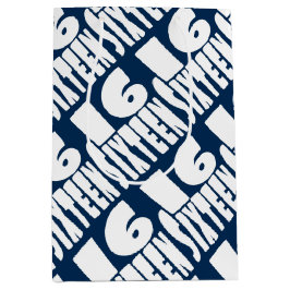 De grote 16 zestiende verjaardag medium cadeauzakje