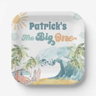 De grote 1 Birthday Party Paper-Borden Papieren Bordje