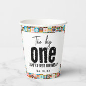 De grote 1e verjaardag papieren bekers (Achterkant)