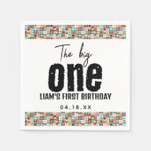 De grote 1e verjaardag servet (Voorkant)